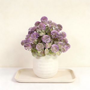 <span class=keywords><strong>Planta</strong></span> de Trébol Artificial Morado, Trébol en Maceta de Cerámica de Aspecto Realista, Flores Artificiales para Decoración de Dormitorio y Sala de Estar - Product Image 2