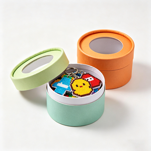 Boîte d'emballage personnalisée en carton pour porte-clés, idéale pour les porte-clés Perler Bead d'Halloween - Product Image 4