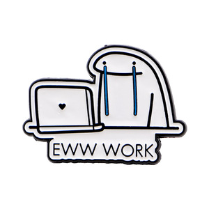 Broche de Aleación de Zinc con Diseño de Mapache y <span class=keywords><strong>Alpaca</strong></span>, Galvanizado, Impresión por Grabado, Joyería Creativa, Medalla para Ropa, Estilo Inglés - Product Image 5