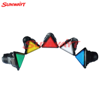 Bouton triangulaire lumineux 39*39*39 pour console de jeu, accessoires de console de jeu, bouton triangulaire 12V, interrupteur de bouton pour console de jeu