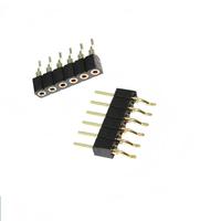 Connecteur femelle à fente ronde 2,54 mm 2,0 mm H3.0 1*12 broches 90 degrés pour accessoires de connecteurs d'appareils électriques