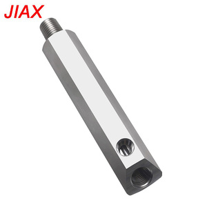 Adaptateur de port d'huile haute pression SS304 pour jauge de niveau d'huile de course automobile, avec rallonge de séparateur de <span class=keywords><strong>circuit</strong></span> double, compatible Ford <span class=keywords><strong>Mustang</strong></span> 302 351C V8 - Product Image 1