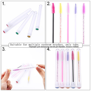 Nuevo cepillo de máscara de tubo con incrustaciones de diamantes tubo independiente cepillo de máscara desechable varilla de cristal <span class=keywords><strong>Mas</strong></span> - Product Image 4