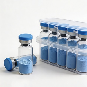 Polvo de Péptido Liofilizado Azul GHK-Cu Personalizable Directo de Fábrica, Grado Cosmético, Materia Prima, Suministro de China - Product Image 2