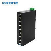 Commutateurs Ethernet industriels KRONZ 8 ports Gigabit 10/100Mbit/s non gérés IP40 Rail DIN État neuf pour l'Internet des objets