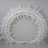 Arche de fleurs artificielles en soie, motif fleurs de cerisier, pour toile de fond de mariage, décoration de scène, allée de cérémonie et entrée