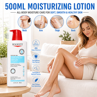 Lait Corporel Réparateur Grande Capacité 500ml, Parfum Longue Durée & Crème Corporelle Éclaircissante en Profondeur AS0110