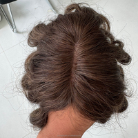 Expédition rapide, en stock, 6*7 8*8 9*9, 100% cheveux vierges russes doublement étirés, toupet pour femme, cheveux bouclés