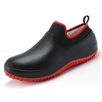 YOUXI Chaussures de travail basses en molleton épais avec semelle extérieure en caoutchouc EVA imperméable – Pour hommes et femmes, idéales pour la cuisine et le lavage de voitures