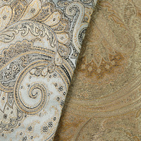 Tissu Jacquard Brocart Cachemire BC Spécial Ignifuge Occultant Anti-taches pour Ameublement Bohème et Textile de Maison pour Canapé