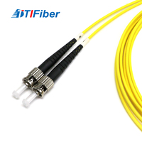 Kabel Patch Komunikasi Singlemode Duplex 15m dengan Jaket PVC LSZH, UPC ST, dan UPC FC