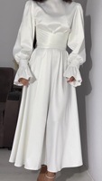 Vente en gros 2024 - Kaftan Ramadan pour femmes - Vêtements islamiques de Dubaï - Robes longues modestes pour femmes - Robes de soirée musulmanes - Abaya en satin pour femmes