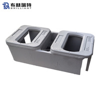 Équipement de fixation de conteneurs certifié DNV GL, Base ISO pour conteneur à fond plat, Base ISO à socle surélevé, Base ISO à socle surélevé Flush Decksocket