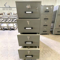 Vente en gros de classeurs ignifuges à 4 tiroirs pour documents Armoires résistantes au feu Serrure numérique pour bureau Coffres-forts en Chine