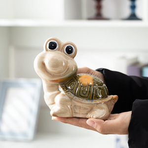Adorno de cerámica para tortuga y <span class=keywords><strong>caracol</strong></span>, hogar creativo, sala de estar, mueble de <span class=keywords><strong>TV</strong></span>, decoración de pecera de animales pequeños, decoración de paisaje - Product Image 2