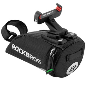 Sacoche de selle portable multifonctionnelle réfléchissante C28 en nylon pour VTT et vélos de route 6,5x15,5x5cm B0042 - Product Image 3
