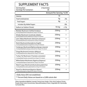 อาหารเสริมกัมมี่เห็ดธรรมชาติ แบรนด์ส่วนตัว รสราสเบอร์รี่ธรรมชาติ กัมมี่เข้มข้นผสมเห็ด 10 ชนิด - Product Image 2