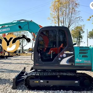 Excavadoras usadas menos horas <span class=keywords><strong>Kobelco</strong></span> SK75 <span class=keywords><strong>Excavator</strong></span> <span class=keywords><strong>Kobelco</strong></span> para ingeniería municipal - Product Image 1