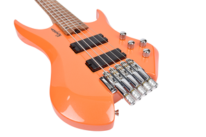 Vente en gros de basses à <span class=keywords><strong>5</strong></span> <span class=keywords><strong>cordes</strong></span>, acceptation des commandes OEM pour basses électriques sans tête personnalisées - Product Image 4