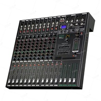 TNH MR-9312 MR 9312 Console de mixage audio professionnelle Lecteur DJ Alimentation fantôme indépendante 8 canaux USB Blue Tooth