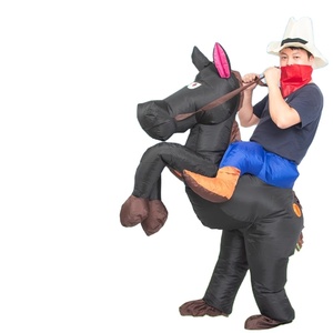 Costume de <span class=keywords><strong>Cowboy</strong></span> <span class=keywords><strong>Gonflable</strong></span> pour Adulte Halloween Cosplay Cheval Costume <span class=keywords><strong>Gonflable</strong></span> Gonfler Halloween - Product Image 3