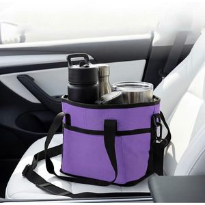 Borsa porta bevande con 4 scomparti, borsa termica in nylon con tracolla regolabile per bottiglie d'acqua e bicchieri - Product Image 6