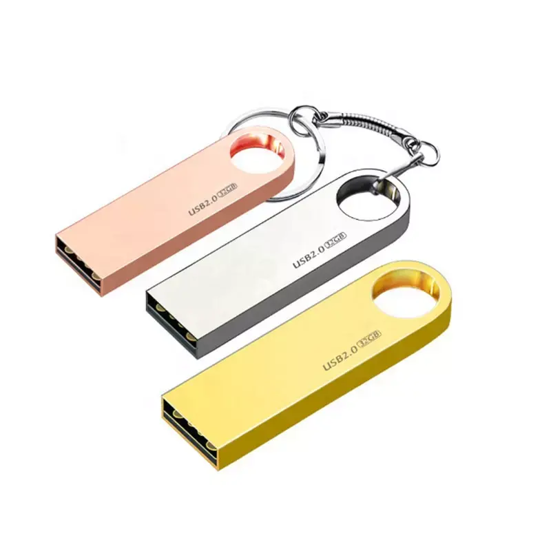 Mini Metal USB Flash Drive Memory Stick 16GB 128GB Waterproof Pen Drive Usb Disk on Key Pendrive