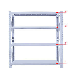 Garage Entrepôt Rack Boulons réglables Rangement Stacking Racks Palette <span class=keywords><strong>Acier</strong></span> Métal Rayonnage Étagères Unité - Product Image 3