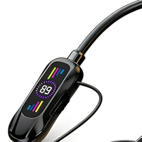 Écouteurs sans fil semi intra-auriculaires à tour de cou, vente en gros d'usine, HiFi Stéréo Bass, contrôle tactile, magnétiques, BT 5.4, IPX4, AAC pour musique et appels