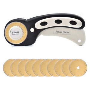Rotary Cutter with 5 Replacement Titanium Golden Rotary Blades 45mm Rotary Cutter Set - Product Image 3