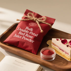 Poudre de jus de rose rouge à double pétale en vrac, 99% de vitamine C, extrait naturel, colorant alimentaire, matière première issue de plantes - Product Image 3