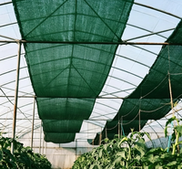Groene HDPE schaduwnet 35%-95% schaduwpercentage 4x100m UV-beschermd voor kas, boerderij, groenten, planten, zonwering