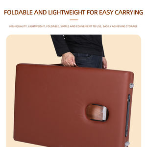 <span class=keywords><strong>Table</strong></span> <span class=keywords><strong>de</strong></span> <span class=keywords><strong>massage</strong></span> portable 2 en 1 pliable avec cadre en acier inoxydable, hauteur réglable pour spa, soins du visage et tatouage - Product Image 2