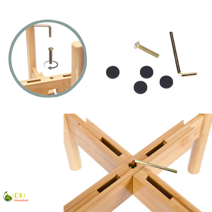 Support de <span class=keywords><strong>plante</strong></span> en bambou réglable de style moderne du milieu du siècle, pour intérieur, <span class=keywords><strong>hauteur</strong></span> de 15 pouces, pour pot de fleurs de 8 à 12 pouces, 1 paquet - Product Image 5
