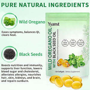 Aceite de Orégano Silvestre de Alta Calidad y Cápsulas de Semillas Negras para Mantener el Equilibrio Emocional y Apoyar el Bienestar General - Product Image 2