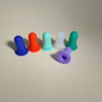 Ampoule compte-gouttes en silicone Offre Spéciale de 18mm Ampoule compte-gouttes de couleur Tétine NBR Bouchon de bouteille d'huile essentielle