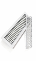 Registre de sol décoratif moderne 4*12 cvc facile à ajuster le couvercle d'aération des évents de sol pour la maison