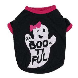 ملابس الهالوين Ghost Cute على شكل كلب مطبوع عليها رسوم متحركة قمصان قطنية مقاسات <span class=keywords><strong>XS</strong></span>-XL ملابس واكسسوارات الربيع والصيف من البوليستر - Product Image 2