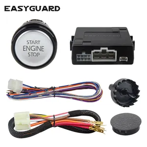 Good quality EASYGUARD universal push button start stop remote engine start optional push to start switch among ACC ON OFF