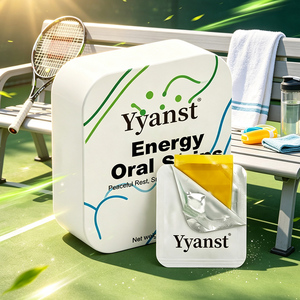 Tiras Orales Energéticas Personalizadas al por Mayor, Caja de Hojalata Blanca con Líneas Azules y Verdes, 30 Unidades, Película de Vitalidad de Disolución Rápida, Suministro a Granel - Product Image 4