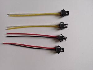 SM2.54 2-Pin Steckverbinder mit 2,54mm Abstand, SM-Stecker auf Offenes Batterieladekabel 100mm - Product Image 4