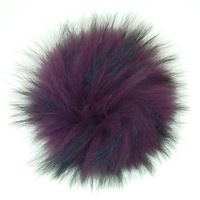 Cheveux longs 10 cm-15 cm Véritable Raton Laveur Laine Pompon Boule De Fourrure De Renard