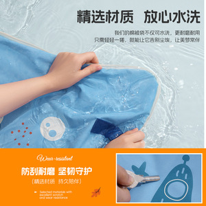 Children Oxford Cloth Quilt Storage Bag Large Capacity Rectangle Bedroom Use Gray Blue Yellow Light Green Pink - Product Image 3