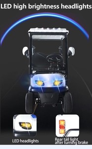 Voitures de <span class=keywords><strong>golf</strong></span> électriques miniatures attrayantes, buggy 2 places avec moteur sans balais, autonomie de 50-70 km, pour la location dans les parcs d'attractions - Product Image 5