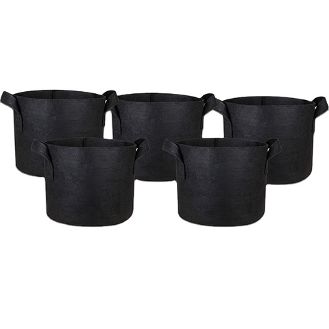 7/10 Gallon with Handles Heavy Duty Felt Grow Bags for Roots - Custom Sizes Available