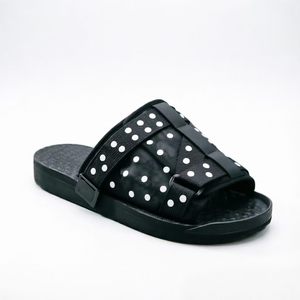 Sandales plates à pois à lanières, décontractées, à enfiler, à bout ouvert, pour l'été et le quotidien - Product Image 2