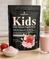 AegleWell Shake Protéiné Quotidien pour Enfants Saveur Fraise, Supplément en Poudre Sans Sucre pour la Croissance des Enfants et Adolescents
