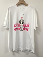 T-shirt pour femme avec motif de lapin mignon, personnalisé, en jersey respirant, broderie 3D en peluche, coupe classique, manches courtes, logo, été