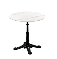 Ensemble de table et de chaises de salle à manger en alliage d'aluminium imperméable pour l'extérieur avec un design moderne, durable pour les hôtels, les restaurants, les cafés, les jardins