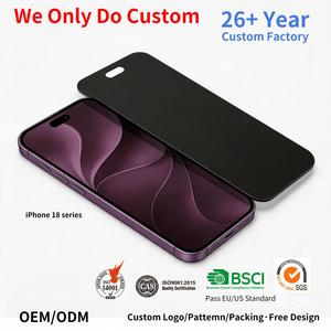 Protection d'écran de confidentialité personnalisée Premium 9H pour 18 Pro, nouveau verre trempé anti-espion 2.5D, ultra-fin 0.4mm, anti-choc - Product Image 1